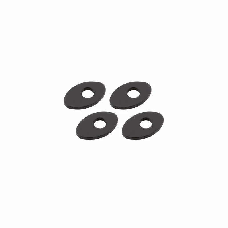 Blinker Montageplatten Highsider Smart schwarz, Alu, 30x19 mm, Ø 8 mm, für KTM