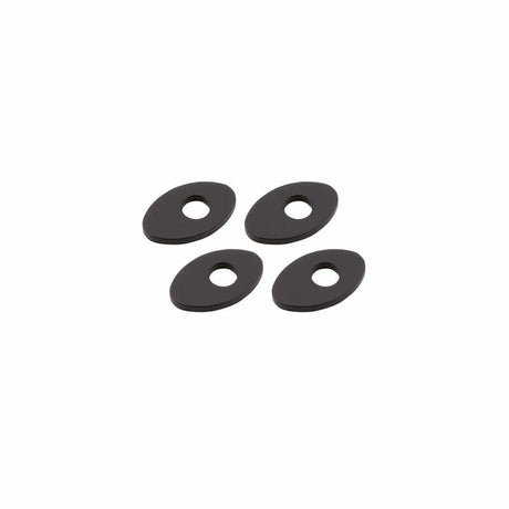 Blinker Montageplatten Highsider Smart schwarz, Alu, 30x19 mm, Ø 8 mm, für KTM