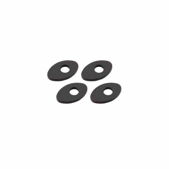Blinker Montageplatten Highsider Smart schwarz, Alu, 30x19 mm, Ø 8 mm, für KTM