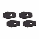 Blinker Montageplatten Highsider Smart schwarz, Alu, 51x33 mm, Ø 8 mm, für Suzuki