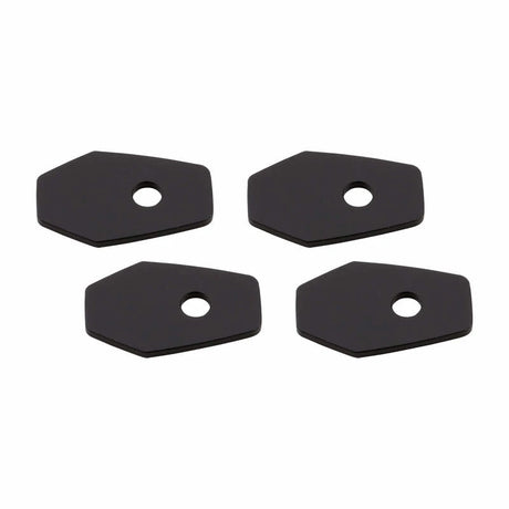 Blinker Montageplatten Highsider Smart schwarz, Alu, 51x33 mm, Ø 8 mm, für Suzuki