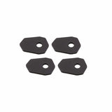 Blinker Montageplatten Highsider Smart schwarz, Alu, 43x31 mm, Ø 8 mm, Suzuki