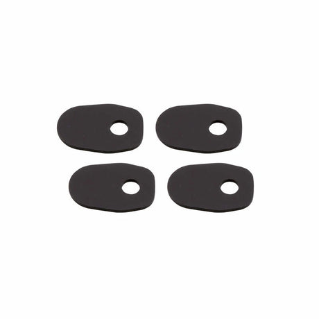 Blinker Montageplatten Highsider Smart schwarz, Alu, 41x28 mm, Ø 8 mm, für Suzuki