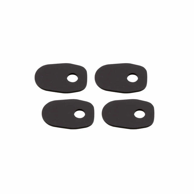 Blinker Montageplatten Highsider Smart schwarz, Alu, 41x28 mm, Ø 8 mm, für Suzuki