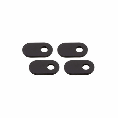 Blinker Montageplatten Highsider Smart schwarz, Alu, 35x20 mm, Ø 8 mm, Ducati