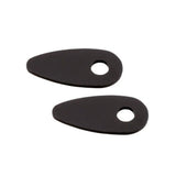Blinker Montageplatten Highsider Smart schwarz, Alu, 46,5x22 mm, Ø 8 mm