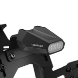 LED-Rücklicht Highsider Pro Split-V mit Kennzeichenleuchte, Schwarz, Glas Klar