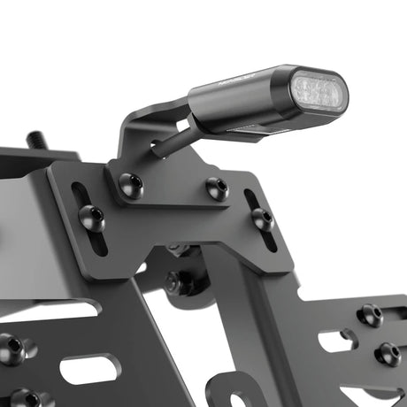 LED-Rücklicht Split-RS schwarz, Alu, Klar, 24x13 mm, KZL, E-geprüft, 12V/0,8W