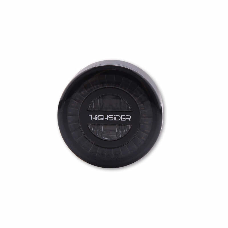 LED-Rücklicht Highsider Pro Rocket, Schwarz, Glas Getönt, E-geprüft, M8, Ø 45 mm
