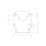 Kennzeichenhalter Highsider Akron-RS Pro Universal Typ 1