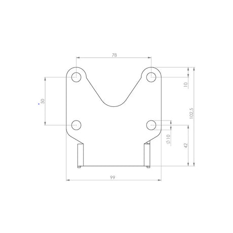 Kennzeichenhalter Highsider Akron-RS Pro Universal Typ 1