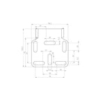 Kennzeichenhalter HIGHSIDER AKRON-RS PRO Universal Typ 2