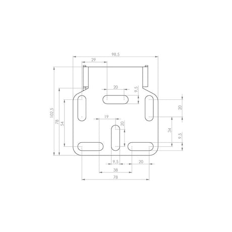 Kennzeichenhalter HIGHSIDER AKRON-RS PRO Universal Typ 2