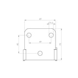 Kennzeichenhalter HIGHSIDER AKRON-RS PRO Universal Typ 3