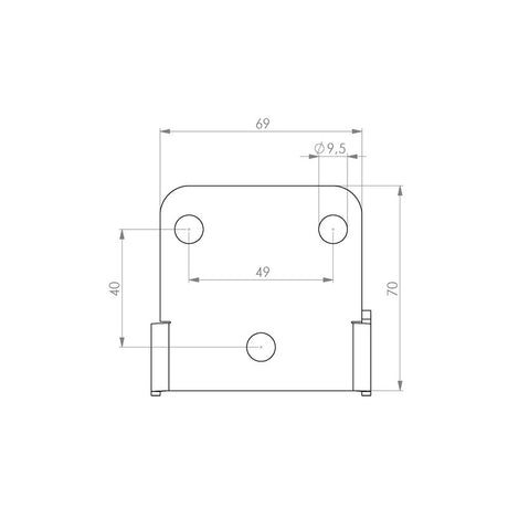 Kennzeichenhalter HIGHSIDER AKRON-RS PRO Universal Typ 3
