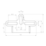 Kennzeichenhalter Highsider Akron-RS Pro Universal Typ 6