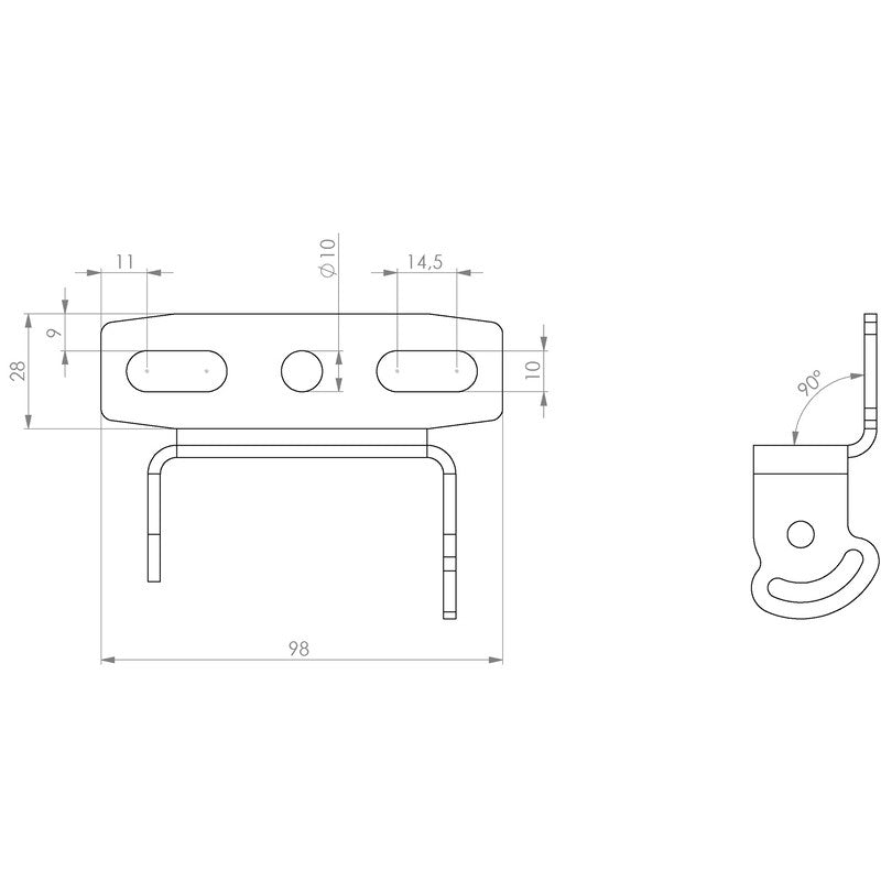 Kennzeichenhalter HIGHSIDER AKRON-RS PRO Universal Typ 7