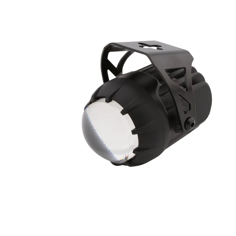 LED-Scheinwerfer 45 mm Highsider Pro Dual-Stream Next, Mattschwarz, E-geprüft