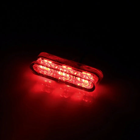 LED-Einbaurücklicht Highsider Star-MX1 Pro, Rot, 38x8 mm, E-geprüft, 12V/2W