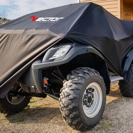 Abdeckplane Vector Quad & ATV schwarz, Außen, Polyester