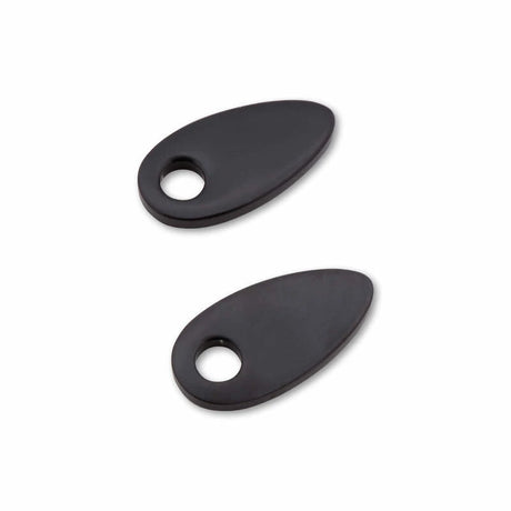 Blinker Montageplatten Highsider Smart schwarz, Alu, 41x21 mm, Ø 8 mm, für HD