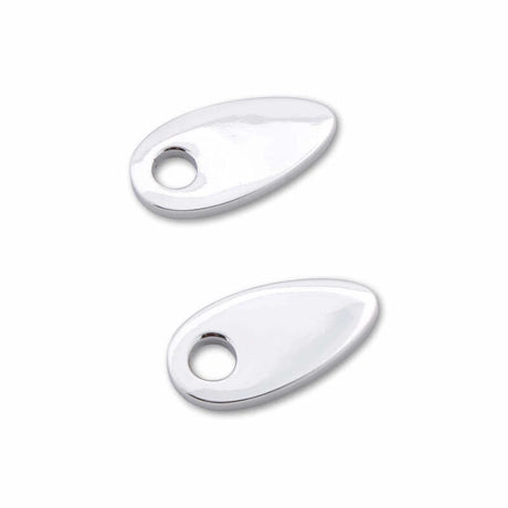 Blinker Montageplatten Highsider Smart chrom, Alu, 41x21 mm, Ø 8 mm, für HD