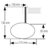 Lenkerendenspiegel Highsider Pro Victory-Slim Evo, Schwarz, E-geprüft, Ø 12-22 mm