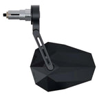 Lenkerendenspiegel Highsider Pro Stealth-X5 Evo Short, Schwarz, Klemmung 12-22 mm