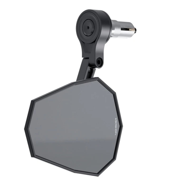 Lenkerendenspiegel Highsider Pro Stealth-X5 Evo Short, Schwarz, Klemmung 12-22 mm