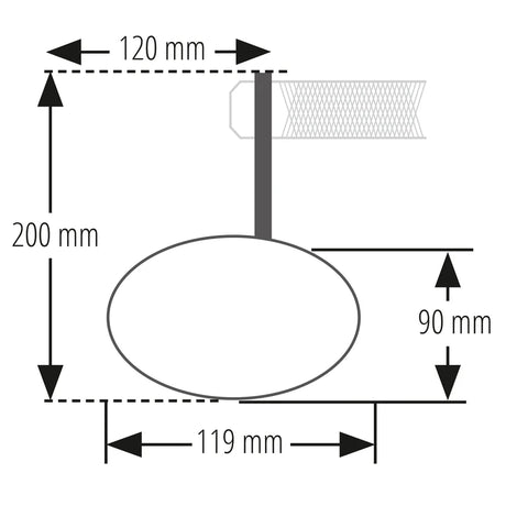 Lenkerendenspiegel mit LED Blinker Highsider Pro Stealth-Rim X7, E-geprüft