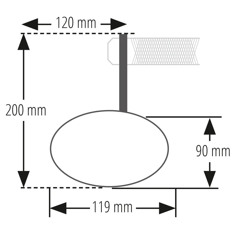 Lenkerendenspiegel mit LED Blinker Highsider Pro Stealth-Rim X7, E-geprüft