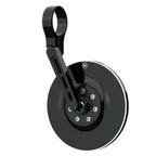 Lenkerendenspiegel Highsider Pro Conero, Kurz, Schwarz, Aufnahme Ø30 x B12 mm