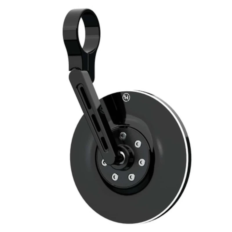 Lenkerendenspiegel Highsider Pro Conero, Kurz, Schwarz, Aufnahme Ø30 x B12 mm