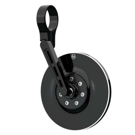 Lenkerendenspiegel Highsider Pro Conero, Kurz, Schwarz, Aufnahme Ø30 x B12 mm