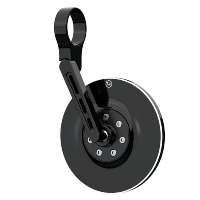 Lenkerendenspiegel Highsider Pro Conero, Kurz, Schwarz, Aufnahme Ø30 x B12 mm