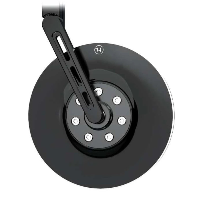 Lenkerendenspiegel Highsider Pro Conero, Kurz, Schwarz, Aufnahme Ø30 x B12 mm