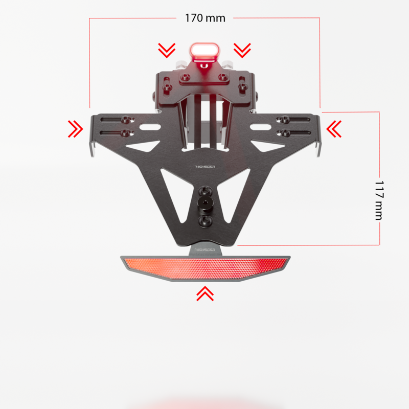 Kennzeichenhalter HIGHSIDER AKRON-RS PRO-X für Suzuki GSX-8R (24-) GSX-8S (23-)