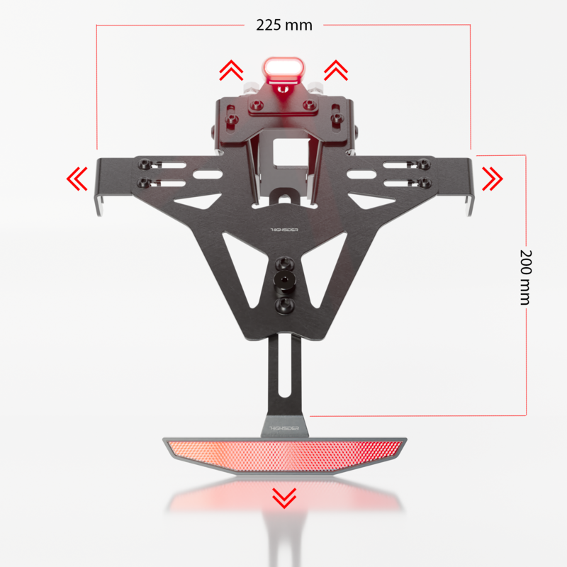 Kennzeichenhalter HIGHSIDER AKRON-RS PRO-X für Suzuki GSX-8R (24-) GSX-8S (23-)