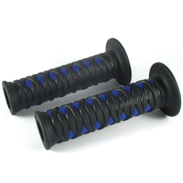 Lenkergriffe Daytona GGD-KATANA, Blau, 7/8 Zoll (22,2 mm), 125 mm
