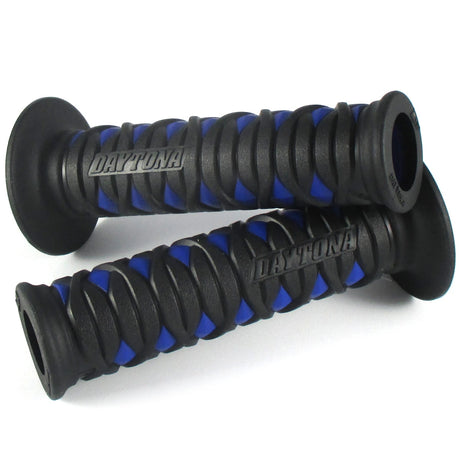 Lenkergriffe Daytona GGD-KATANA, Blau, 7/8 Zoll (22,2 mm), 125 mm