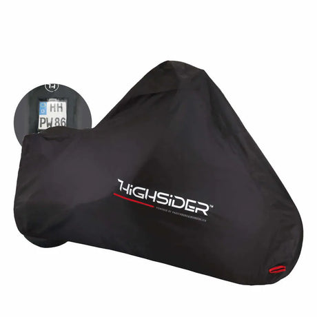 Abdeckplane Highsider Outdoor schwarz, Kennzeichenfenster, Außen, Polyester