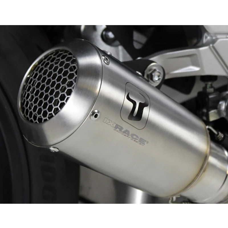 Endschalldämpfer IXRACE MK2 Edelstahl Silber für KTM Duke 125 /390 (21-)