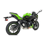 Komplettanlage IXRACE MK2 Edelstahl Silber für Kawasaki Z 650 Ninja 650 (20-22)