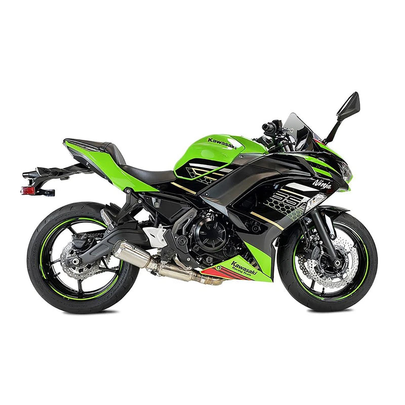 Komplettanlage IXRACE MK2 Edelstahl Silber für Kawasaki Z 650 Ninja 650 (20-22)