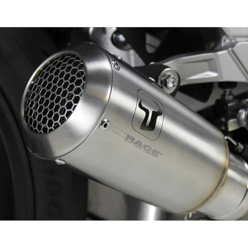 Komplettanlage IXRACE MK2 Edelstahl Silber für Kawasaki Z 650 Ninja 650 (20-22)