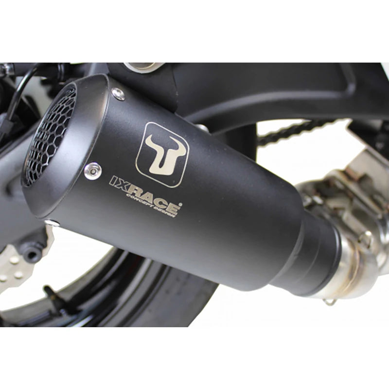 Endschalldämpfer IXRACE MK2 Edelstahl Schwarz für Kawasaki Z 900 (16-19)