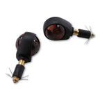 Lenkerendenblinker Highsider Smart Ochsenaugen schwarz, Glas Getönt, E-geprüft