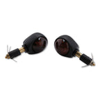 Lenkerendenblinker Highsider Smart Ochsenaugen schwarz, Glas Getönt, E-geprüft