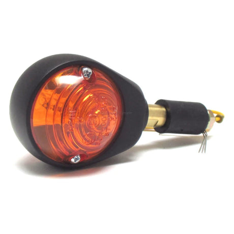 Lenkerendenblinker Highsider Smart Ochsenaugen schwarz, gelbes Glas, E-geprüft