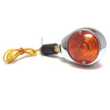 Lenkerendenblinker Highsider Smart Ochsenaugen chrom, gelbes Glas, E-geprüft